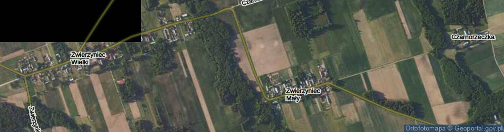 Zdjęcie satelitarne Zwierzyniec Mały ul.